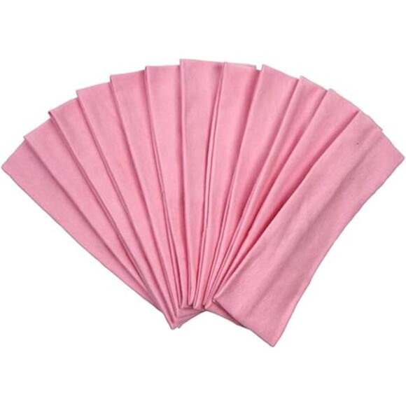 Headbands Hairband Exercise Bands Cotton Soft and Stretchy Elastic Solid Color - Picture 4 of 4